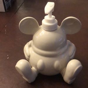 DISNEY MICKEY MOUSE SOAP DISPENSER - WHITE CERAMIC